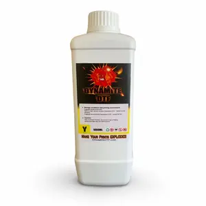 Yellow. Dynamite DTF Ink for DTF Printers,Epson Printer, (1) 1 liter bottle YELLOW.