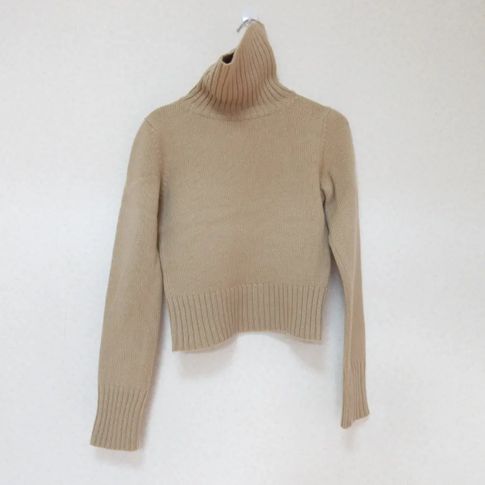 Pre-owned BURBERRY Wool Small Leather Goods Turtleneck Sweater