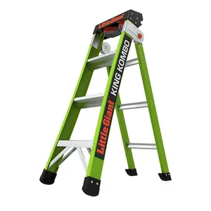 Little Giant King Kombo - Fiberglass, 3-in-1 A-frame, Extension & Leaning, Rated 375 lbs