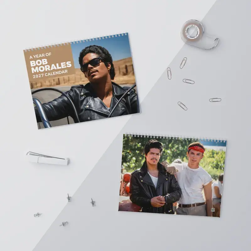 A Year Of La Bamba Bob Morales Quote 2027 Wall/Desk Calendar, 80s Chicano Film, Movie Merch, Gift For Fan, Home Decor.