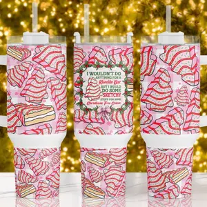 Christmas 40oz Tumblers - Keep Your Drinks Hot or Cold for 12 Hours - Cup, Bottle