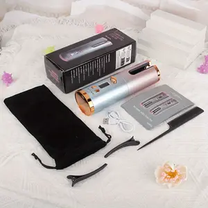 USB Rechargeable Automatic Hair Curler, 6 Temperature Settings, Multicolor Options, Wireless Typ-C Auto Wave Styler, Travel & Home Use