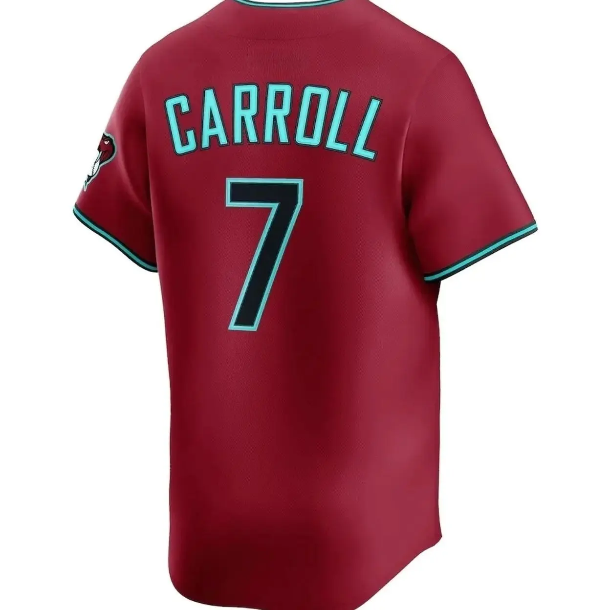 Unisex Baseball 2026 Arizona Carroll 7 Jersey Alternate Replica Jersey - Red TI2