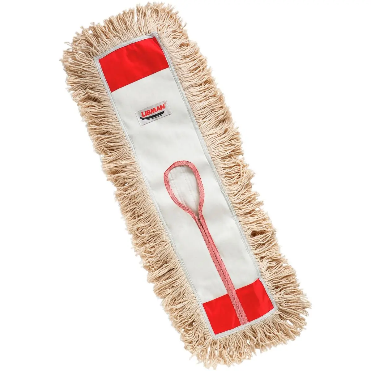 Libman 1605005 24-in Width Traditional Look Cotton 360° Swivel Head Dust Mop Refill - Commercial Use Cleaning, 5-in Length, Refill Type, Pack of 6