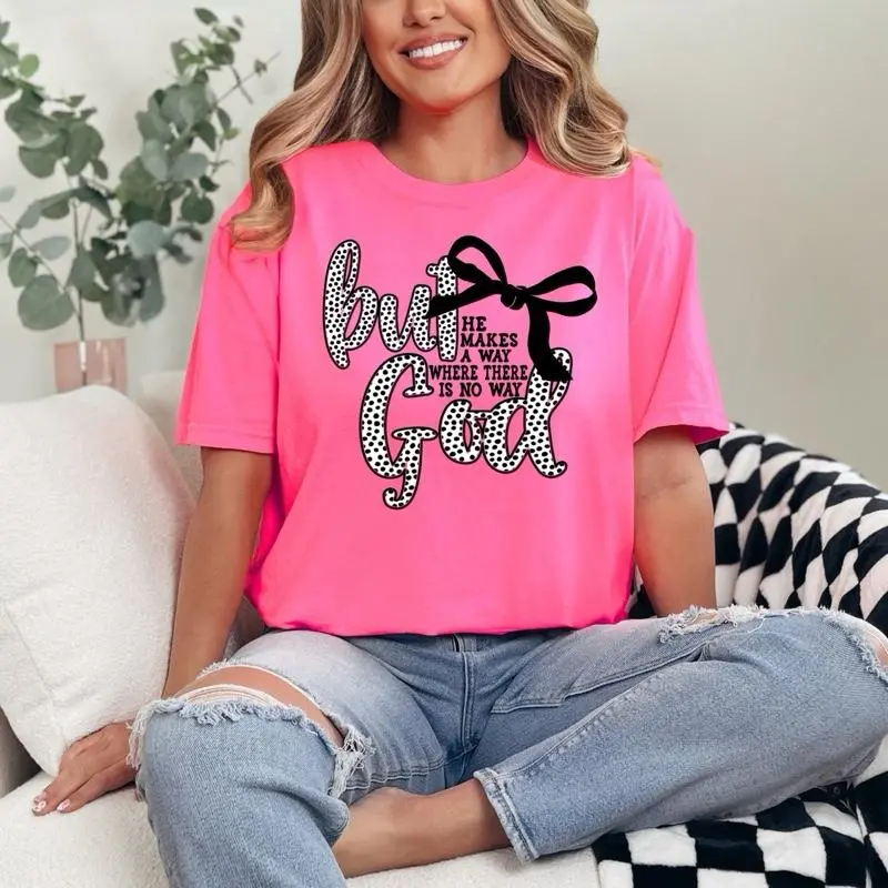 But God T-shirt Comfort Colors Summer Everyday Style Shirtsleeve love casual comfortable super soft relaxed fit unisex Sizing womenswear Streetwear  vintage Crewneck Printed Loose Graphic
