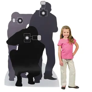40" x 65" Paparazzi Silhouette Cardboard Cutout Stand-Up Decoration