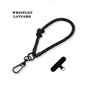 A wrist strap suitable for various mobile phones with a detachable lock, durable outdoor portable short strap