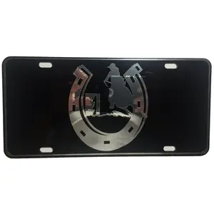CustoMonsterDesigns Barrel Racer Girl Heavy Duty Aluminum License Plate