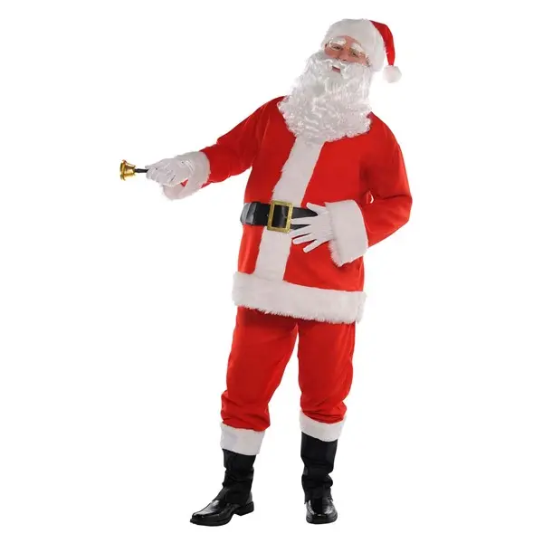 Men's Seasonal Santa Suit Pullover Costume