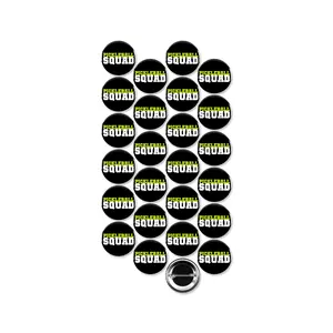 25 Pack - Pickleball Squad Pinback Buttons - 1.5 Inch