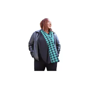 Green Plaid Infinity Scarf, Black plaid Infinity Scarf, Reversable infinity Scarf, Buffalo Plaid Infinity Scarf, Gift for Her, Gift for mom