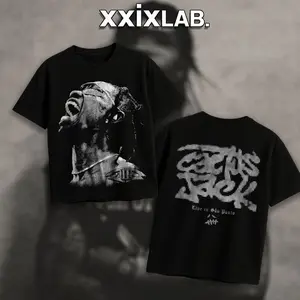 XXIXLab. Travis V2 Double Side Heavy Cotton Graphic Hoodie Vintage Rap Shirt Hiphop Streetwear Clothing Gift For Music Lovers Breathable Printing Lightweight T-Shirt