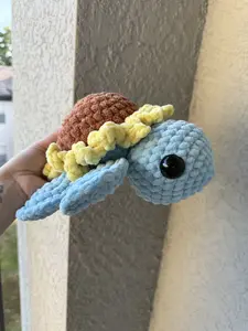 Crochet Sunflower Turtle