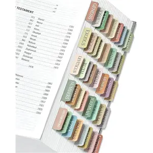 Bible Tabs for Women & Men, Laminated Bible Tabs for Study Bible, Large Print Neutral Bible Tabs for Easy To Reading