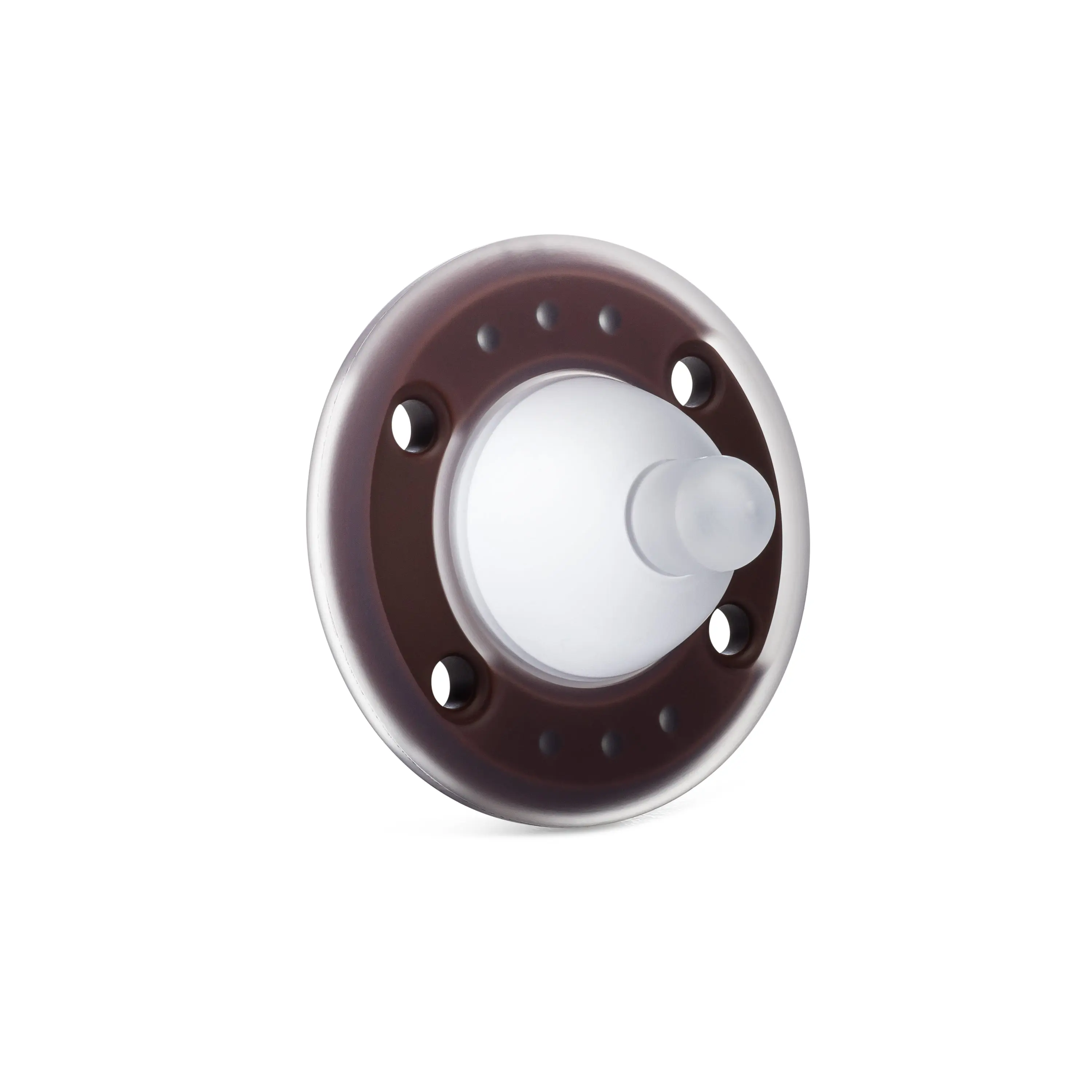 Ninni Co Pacifier Cocoa 1 Pack Soft BPA-Free Silicone Orthodontic Pacifier for Breastfed Babies | 0-24 Months