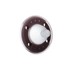 Ninni Co Pacifier Cocoa 1 Pack Soft BPA-Free Silicone Orthodontic Pacifier for Breastfed Babies | 0-24 Months
