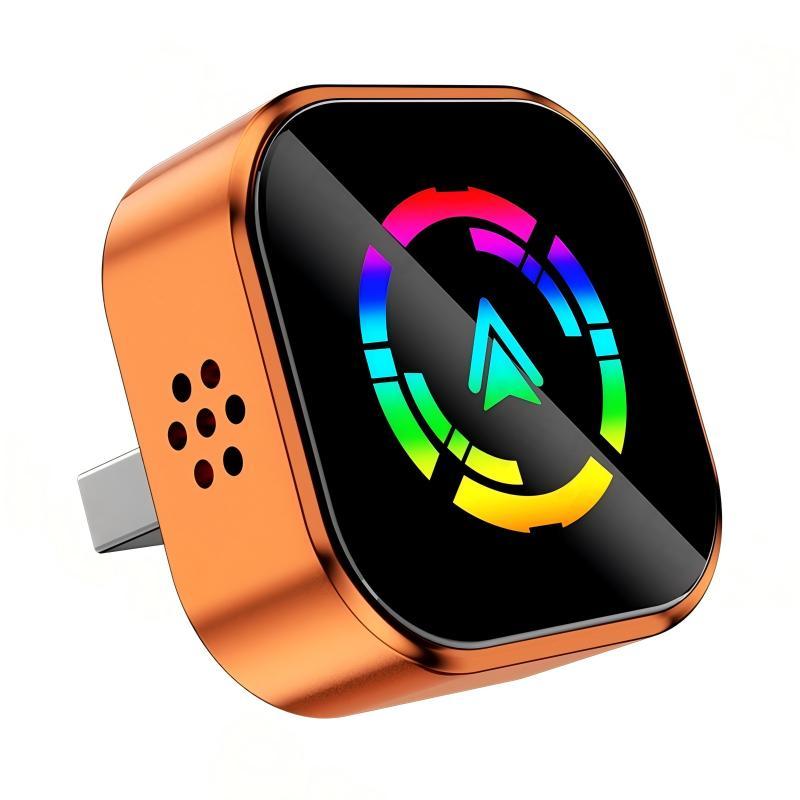 2026 Wireless CarPlay Adapter for iPhone Android Fast Connection No Latency Hands Free Call Wireless Adapter Electronic Charger CarPlay Dongle with USB Port