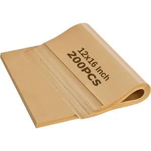 200 Sheets Parchment Paper 12X16 Inch - Precut Baking Sheets for Oven, Air Fryer, Cookie Sheets | Non-Stick, Unbleached, Greaseproof Kitchen Baking Supplies KMLYDGS