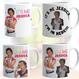 (Holiday Flash Sale) It's Me Jessica Mug, The Hot Chick Meme Mug, White Coffe Mug,11oz 15oz Ceramic Mug, Hilarious Coffee Mug, Friend, Funny Christmas Coffee Mug, Gag Gift Christmas, Printed in the USA