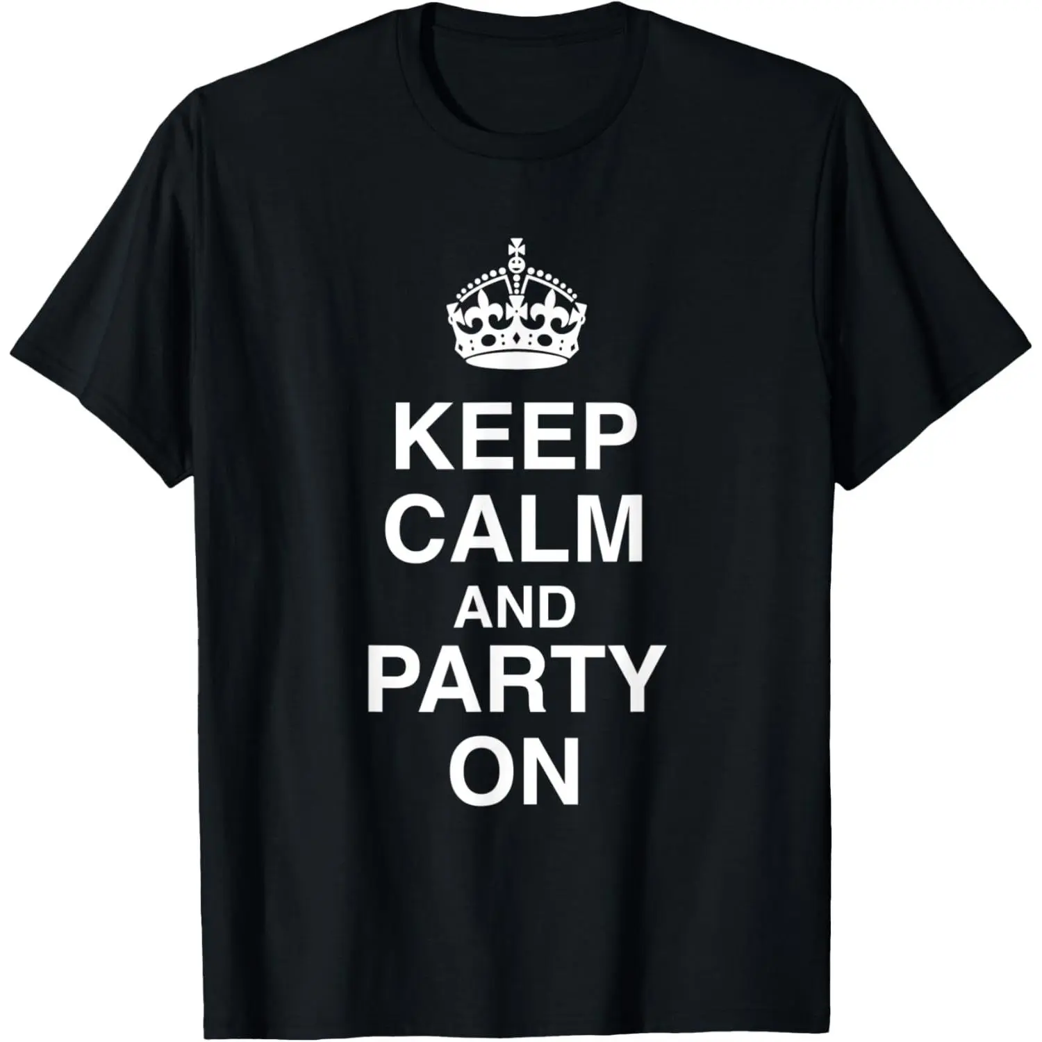 100%cotton Keep Calm and Party On T-Shirt
