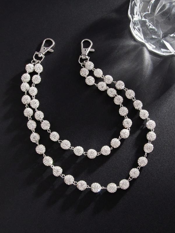 Stylish Multi-Layer Rhinestone Chain Waist Chain for Men, Unique Body Chain Accessory, Ideal for Pant Decoration