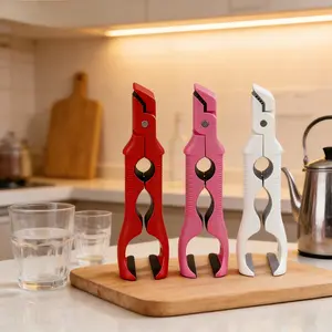 Three-In-One Heat-Resistant Clamp, Non-Slip Design, Home Bowl Plate Holder, Anti-Scald Utensil Clip, Kitchen Cooking Tool