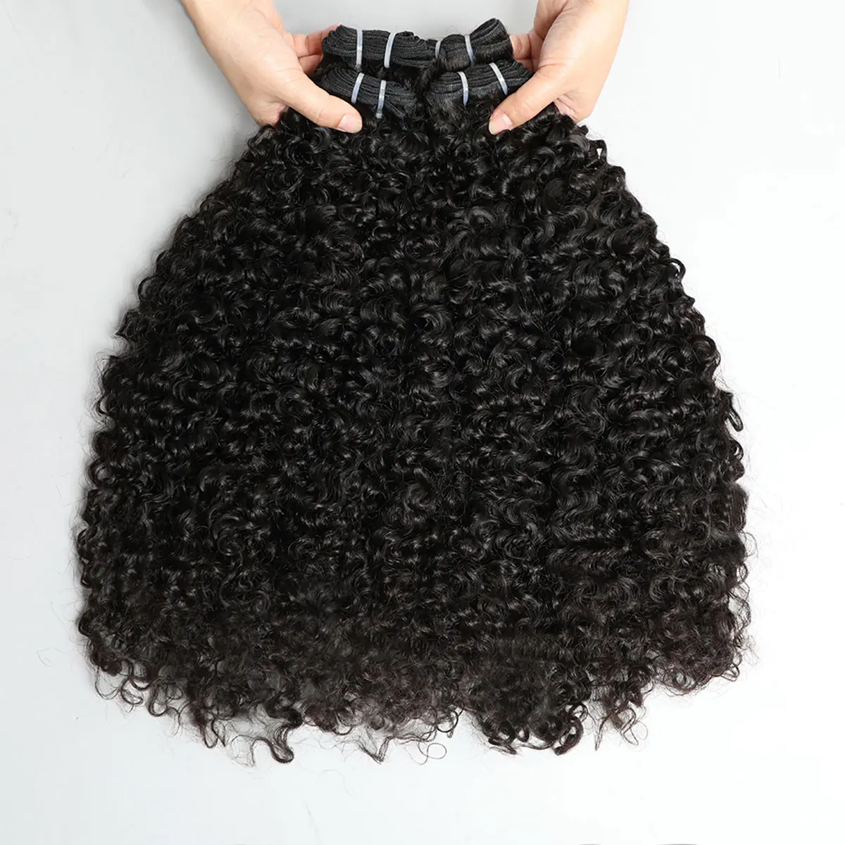 BELE Hair Burmese Curly Human Bundles 12A Grade Remy Human Hair Extensions 1/3/4 Bundles Wholesale Deal Deep Hair Quick Weave Hair Bundles 100% Real Human Hair Extensions Natural Black Color For Women Afro Kinky Bulk Loose Wavy Wave