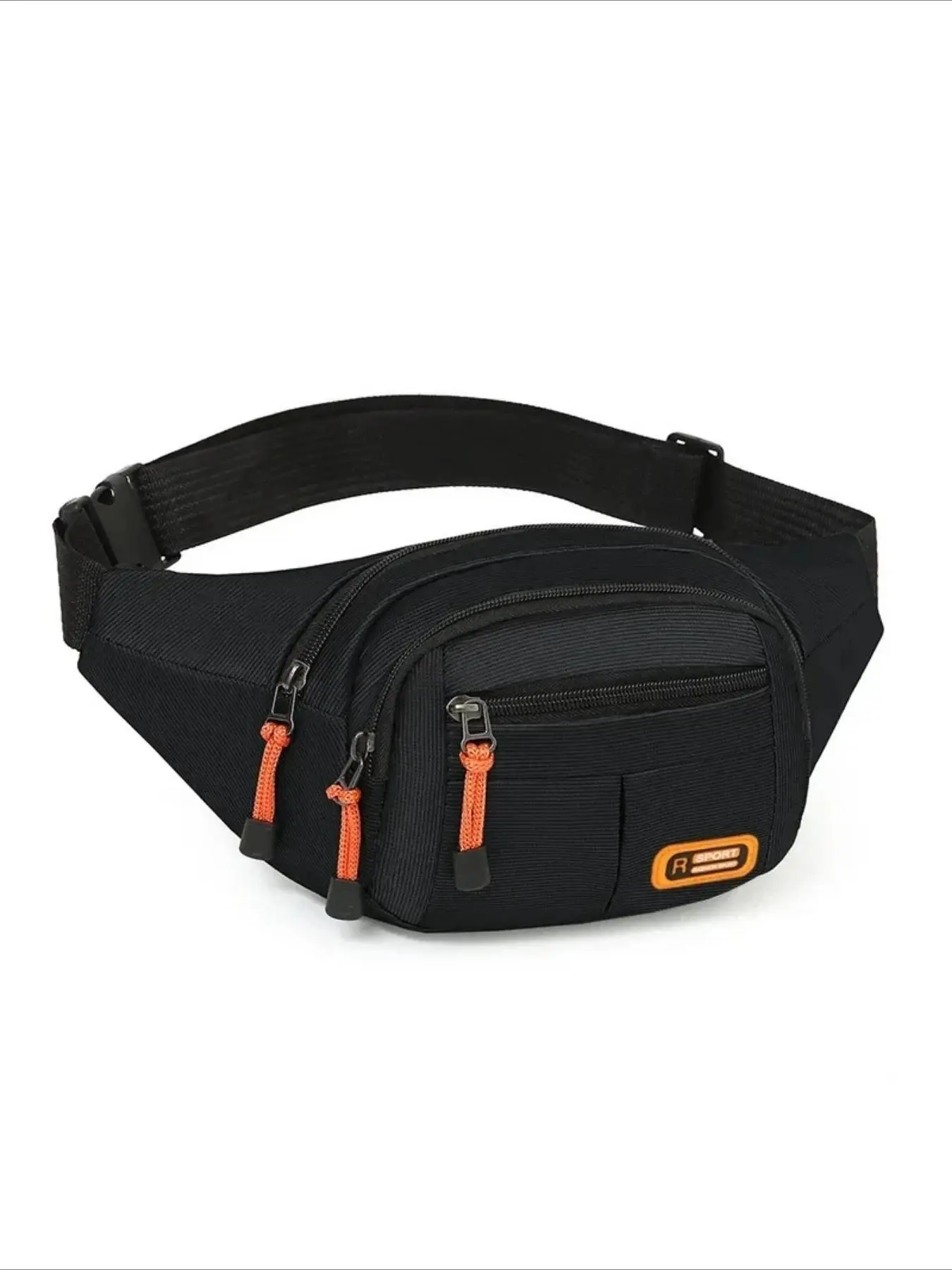 Unisex Oxford Waterproof Waist Bag Casual Belt Bag Wear-Resistant Material Large Capacity Design Men's Outdoor Commuting Multifunctional Waist Pack Bag