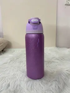 OWALA Freesip 32oz Stainless Steel Water Bottle - So Eggtra Purple Color