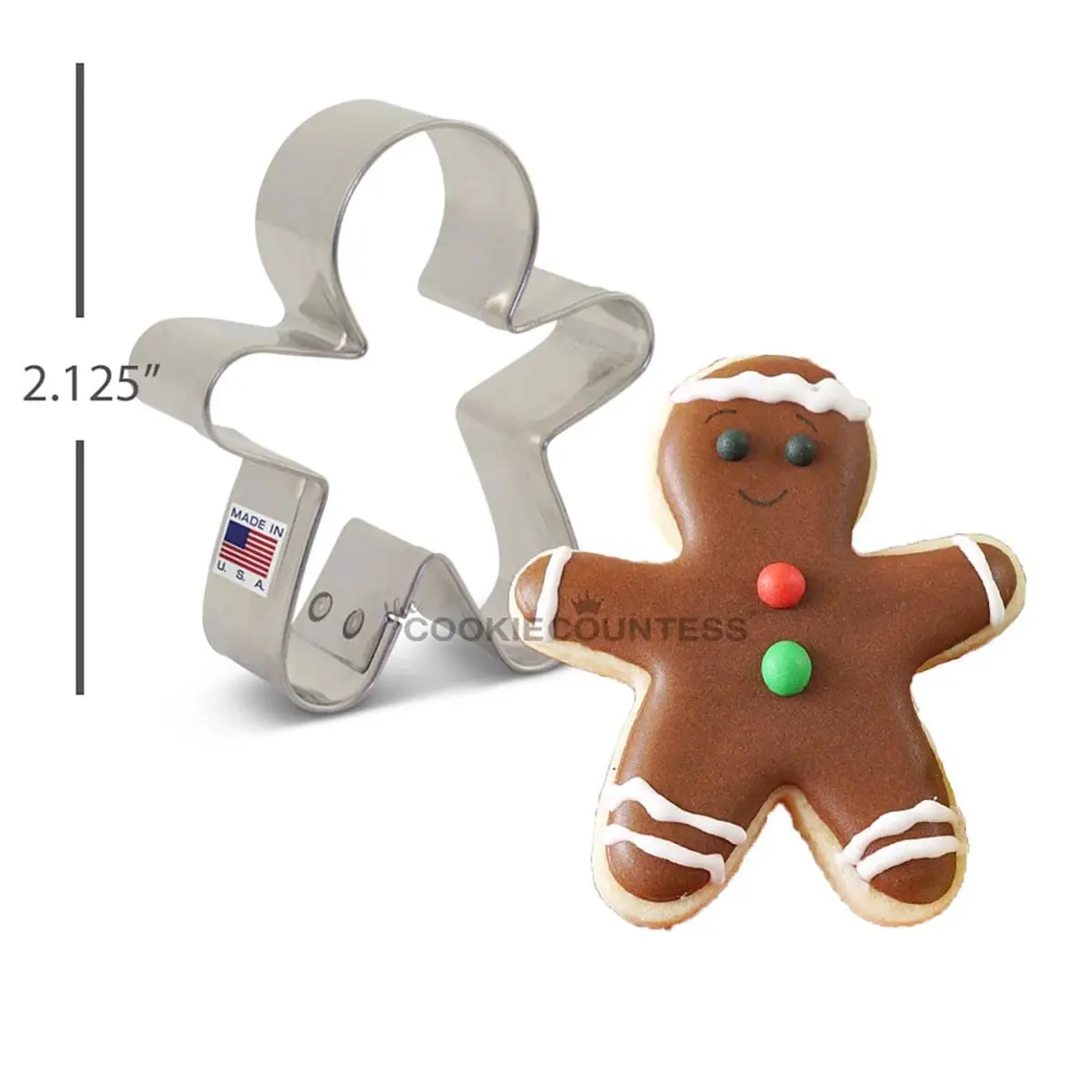 MINI Gingerbread Man Cookie Cutter 2 1/4" MINI Gingerbread Man Cookie Cutter 2 1/4"