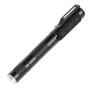 USB Rechargeable Mini Flashlight, Portable Clip Pocket Penlight, Waterproof Zoomable Torch LED Light, 3 Modes Mini Hand Light, Adjustable Portable Flashlight For Outdoor Hiking