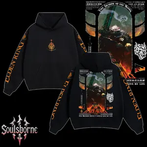 [Soulsborne Style] Vintage Blaidd the Half-Wolf - Elden Ring Unisex Hoodie, Soulsborne Gaming Apparel, Game Shirt, Video Game Clothes, Boy Merch, Gift For Him, Gift For Her, Soulslike Streetwear