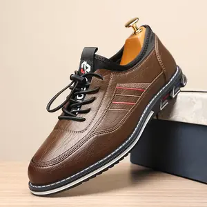 Men's large-size fashionable and versatile loafers, outdoor casual men's shoes, comfortable non-slip rubber sole casual shoes 60897