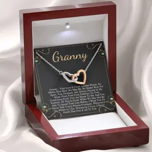 Personalized Christmas Gift For Granny, Necklace Gift for Grandmother, Granny Birthday Gift From Granddaughter/Grandson, Gift for Her