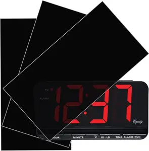 Light Dimming Sheets, Light Blocking LED Covers, Custom Size (3 Sheets) Dimming Stickers Sheet for Alarm Clocks, Electronic Games, Cellphones, Appliance - Dimming 50% ~ 80%, (3Sheets = 3 Uncut)