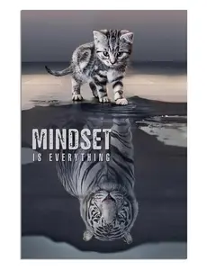 Inspirational Quotes Poster,Mindset Is Everything,Motivational Canvas Wall Art For Living Room Decor Aesthetic Vintage Posters & Prints Canvas Paintings...