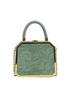 Vintage Handbag Small Square Bag, Women's High-End Chain Crossbody Bag, Leaf Pattern 3D Versatile Box Bag, Party Date Shoulder Bag, Crossbody Purse, Elegant Shoulder Bag, Fashion Crossbody Bags