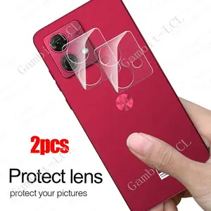 2PCS 3D Camera Lens Film For Motorola Edge 40 Neo 30 Fusion Ultra Moto G 5G 2023 G53 5G G54 G84 Tempered Glass Protector Cover