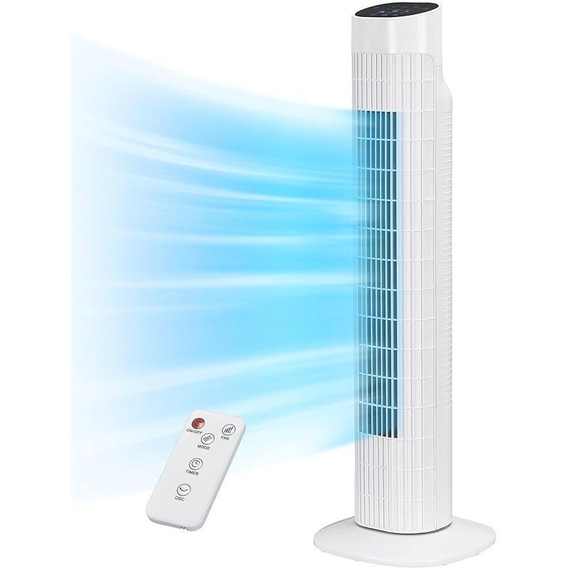 Standing Bladeless Cooling Fan , 80 Oscillating, With Remote Control, 7 ...