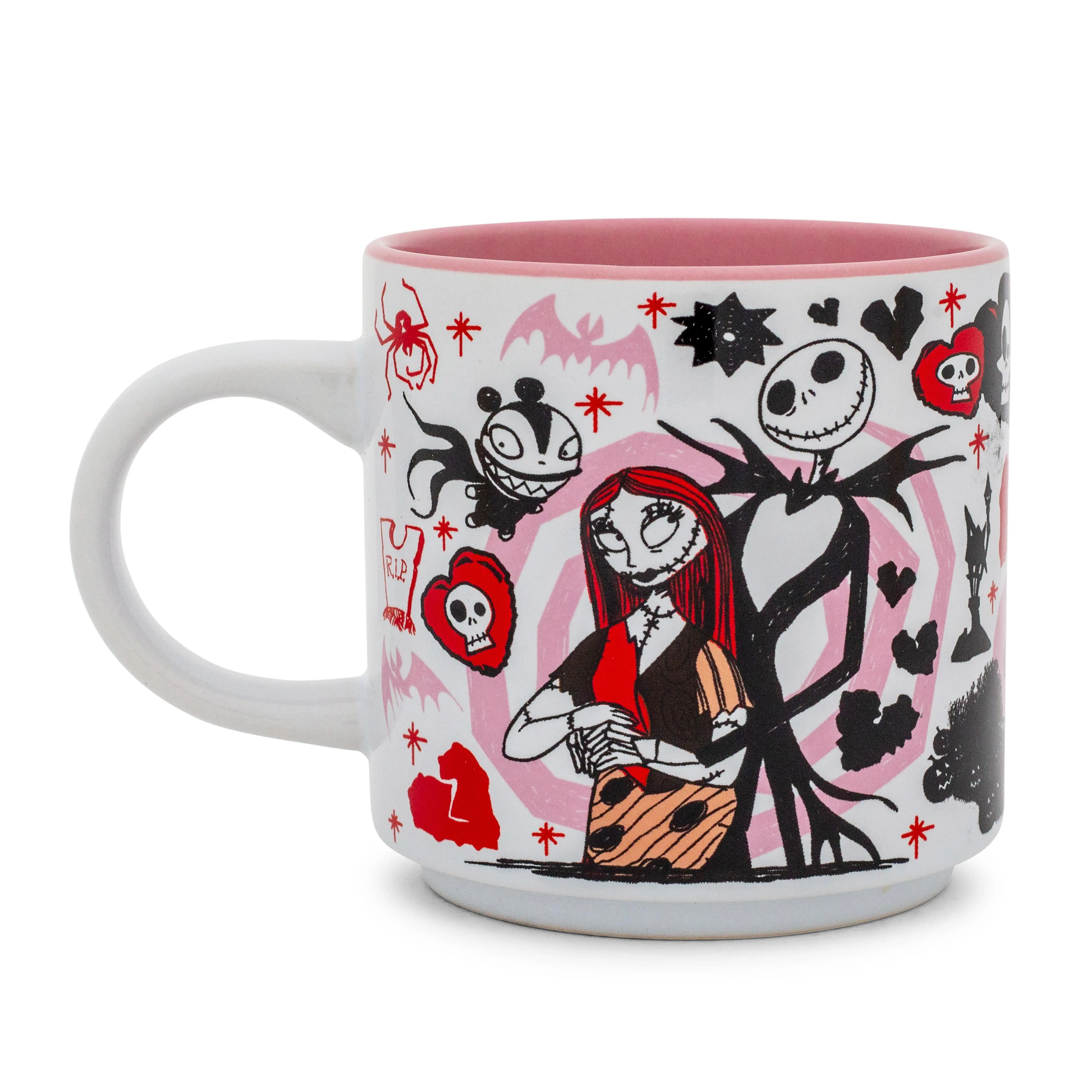 Disney The Nightmare Before Christmas Valentine's Town Stackable Ceramic Mug Disney The Nightmare Before Christmas Valentine's Town Stackable Ceramic Mug