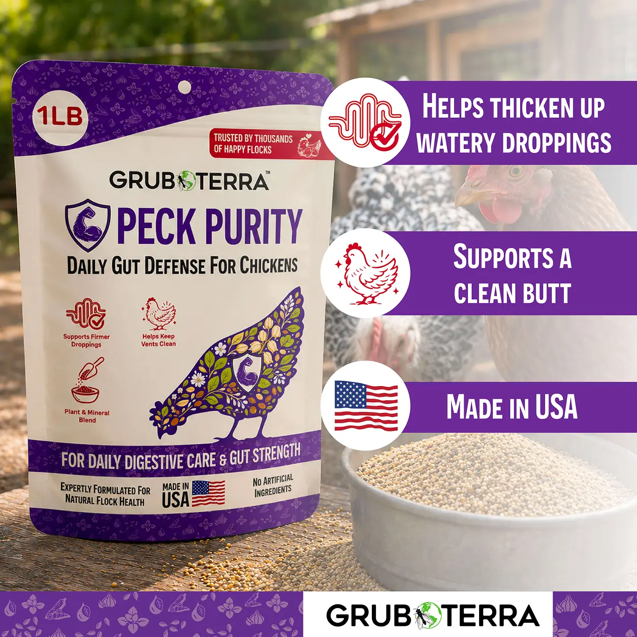 Peck Purity Daily Digestive Defense for Flock Strength