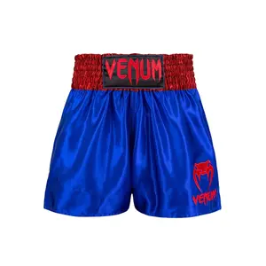 Venum Classic Muay Thai Shorts - Navy Blue/Red
