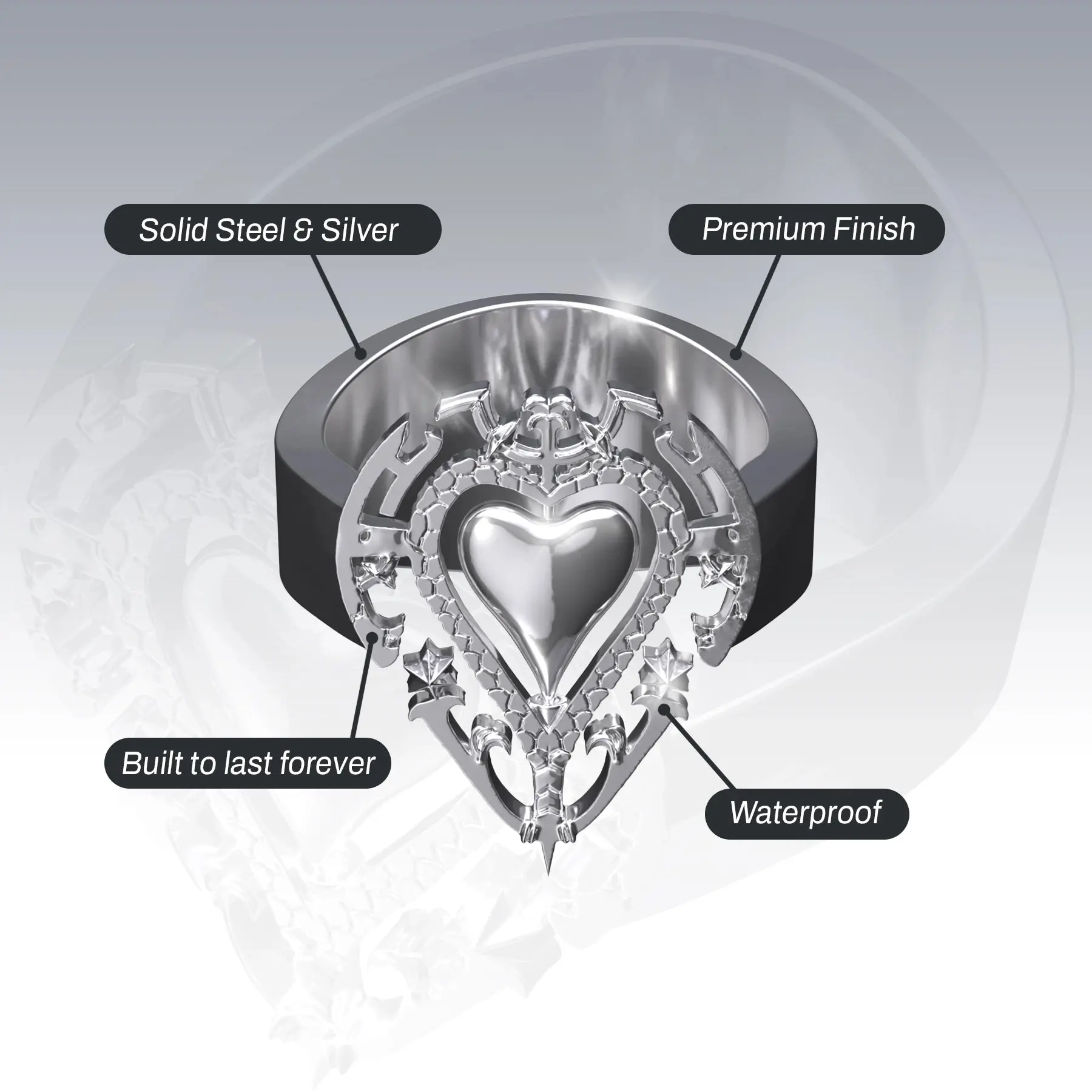 ANTIQUE HEART RING