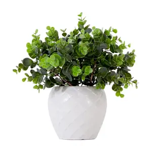 Nearly Natural 11" Artificial Boxwood Plant with  Planter
