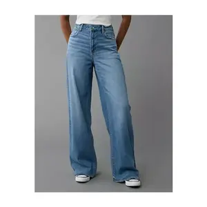 AE Dreamy Drape Stretch Super High-Waisted Baggy Wide-Leg Jean
