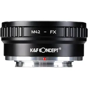 K&F Concept Lens Adapter M42 to Fuji X Compatible with M42 Mount Lens to Fujifilm Fuji X-Series X FX Mount Mirrorless Camera Body