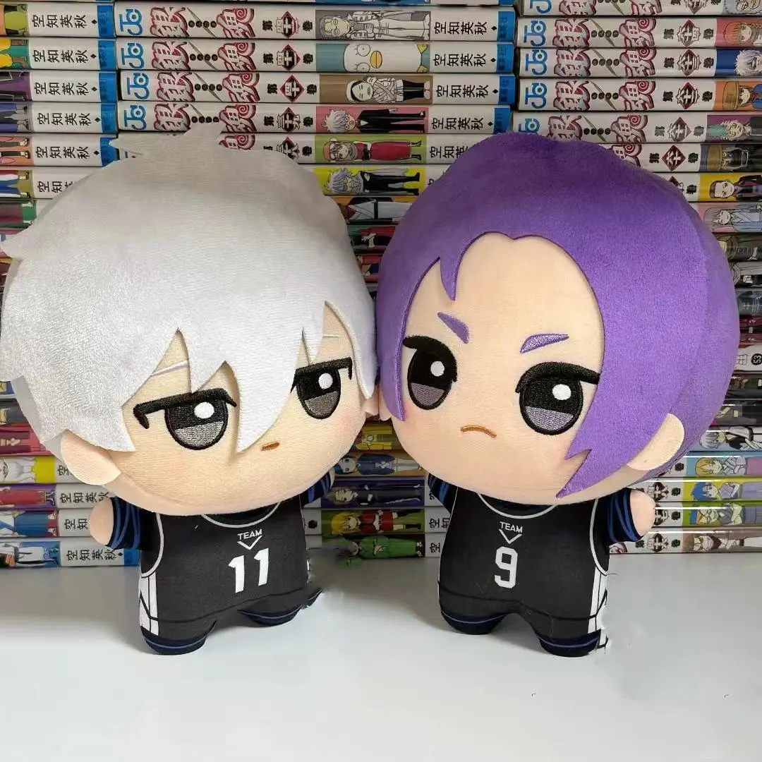 Anime Blue Lock Nagi Seishiro 20cm Plush Doll & Mikage Reo Large Nunu-style Plush Toy