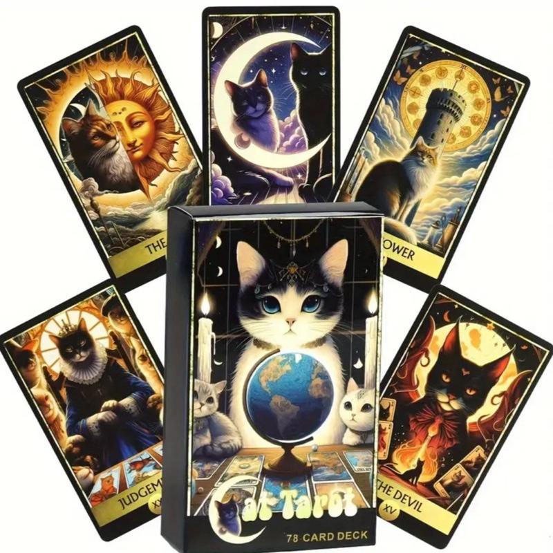 78 piece Majestic Cat Tarot Deck of Cards
