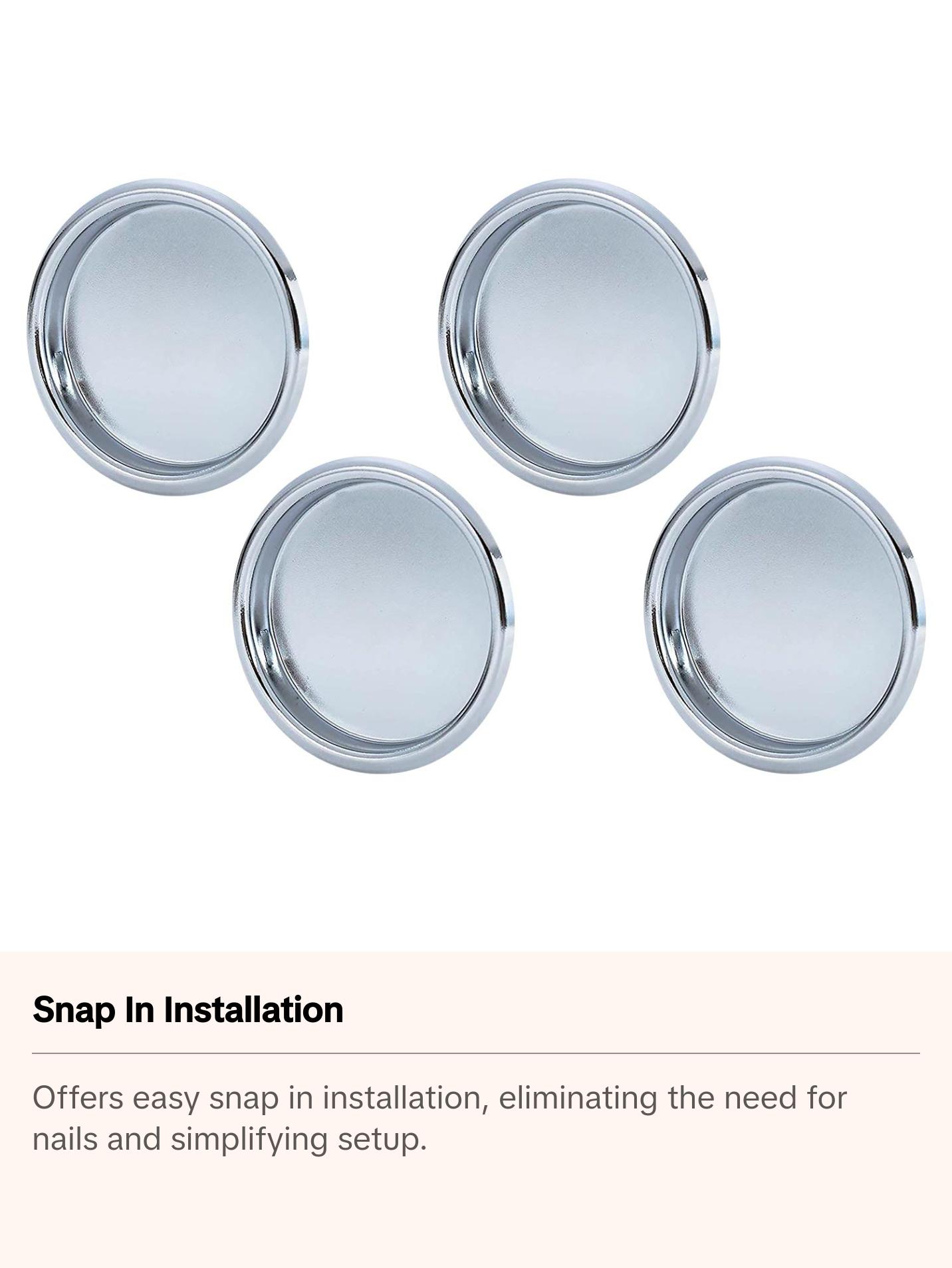 Nuk3y Easy Snap in Closet Door Finger Pull, 2-1/8" , 4 Pack