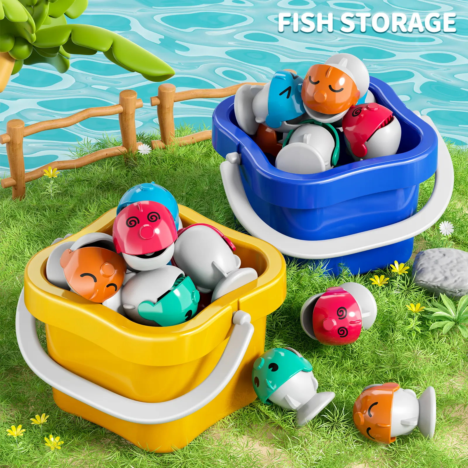 Electric Rotating Fishing Board Game Set for 3+ Years Kids - BPA-Free Safe Plastic Rotating Reels, Stable Construction, 38-Piece STEM Toy, Music Lights, Simple Gameplay, Indoor Hands-On Skill-Building, Children Development Gift